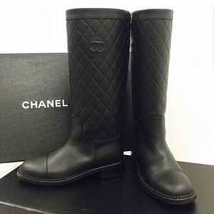 CHANEL - Brand New Authentic Quilted Leather Boots